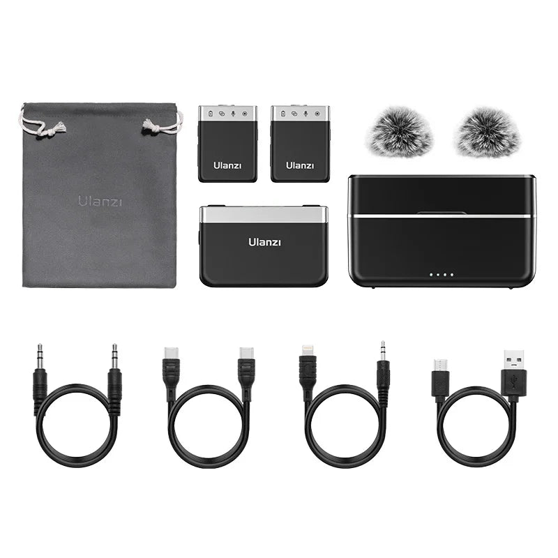 Ulanzi U-Mic 2.4G Stereo Wireless Lavalier Microphone Kit