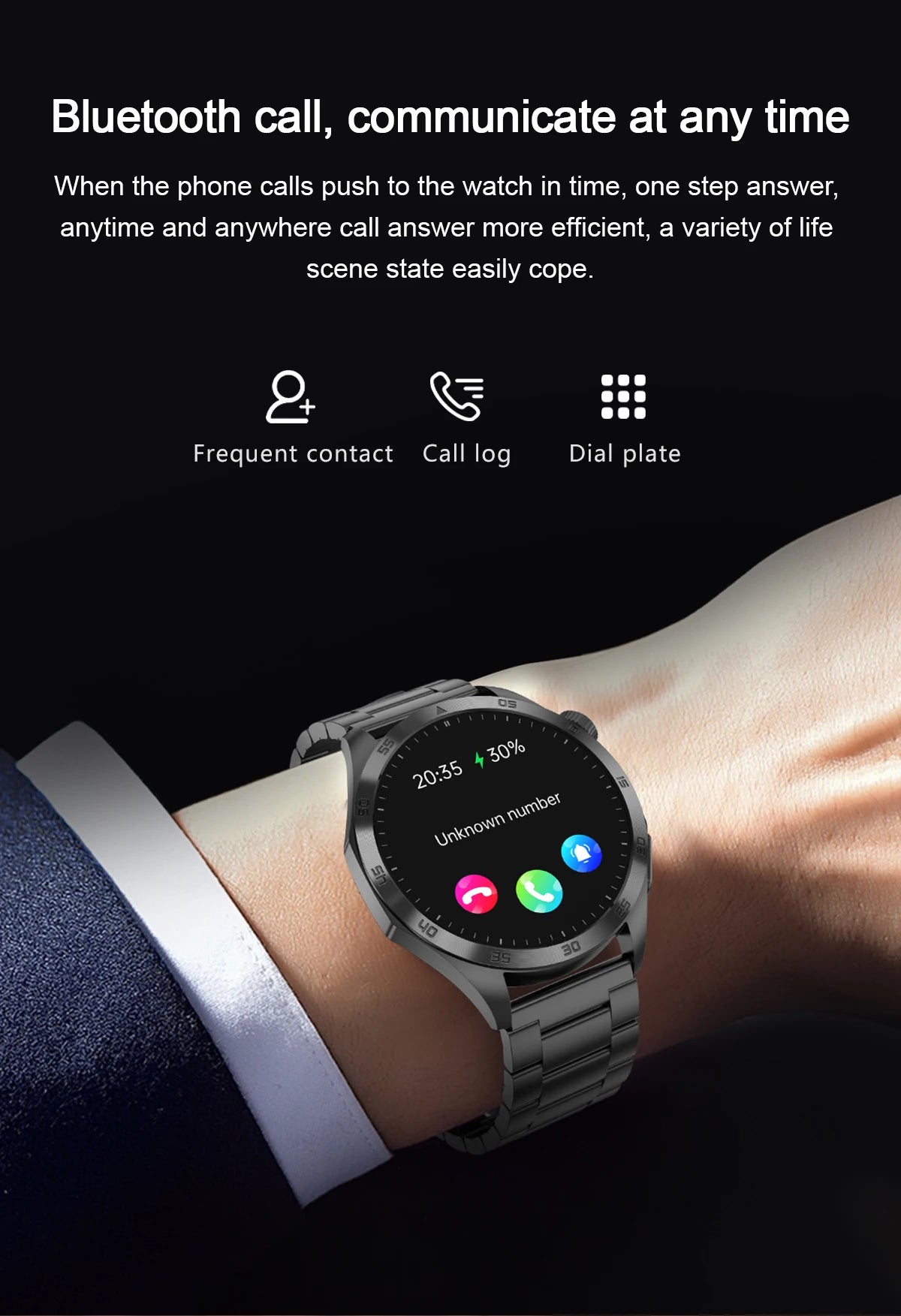 2025New Micro Physical Examination Blood Lipids Uric Acid Blood Pressure Smart Watch ECG+PPG Clock Bluetooth Call Smartwatch Men