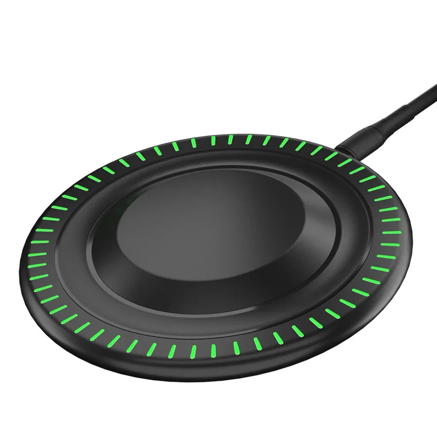 Fast Wireless Charger Pad – Qi Charging Dock for iPhone 16/15/14/13/12/X/XS Max & Samsung, Xiaomi, Huawei Phones.