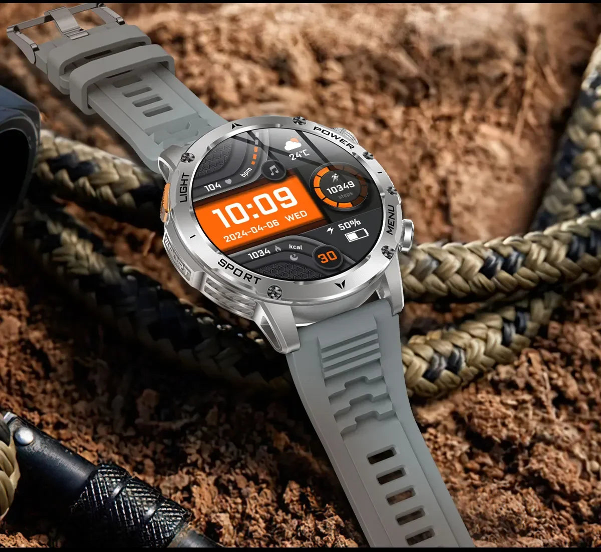 2026 New TREX3 1000mAh Large Battery Durable Adult Smart Watch Sports Fitness Waterproof LED Flashlight Call Smartwatchs For Men
