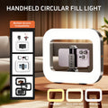 Portable Handheld Ring Light Kit LED Phone Video Stabilizer with Battery for Selfie Streaming & Video Recording