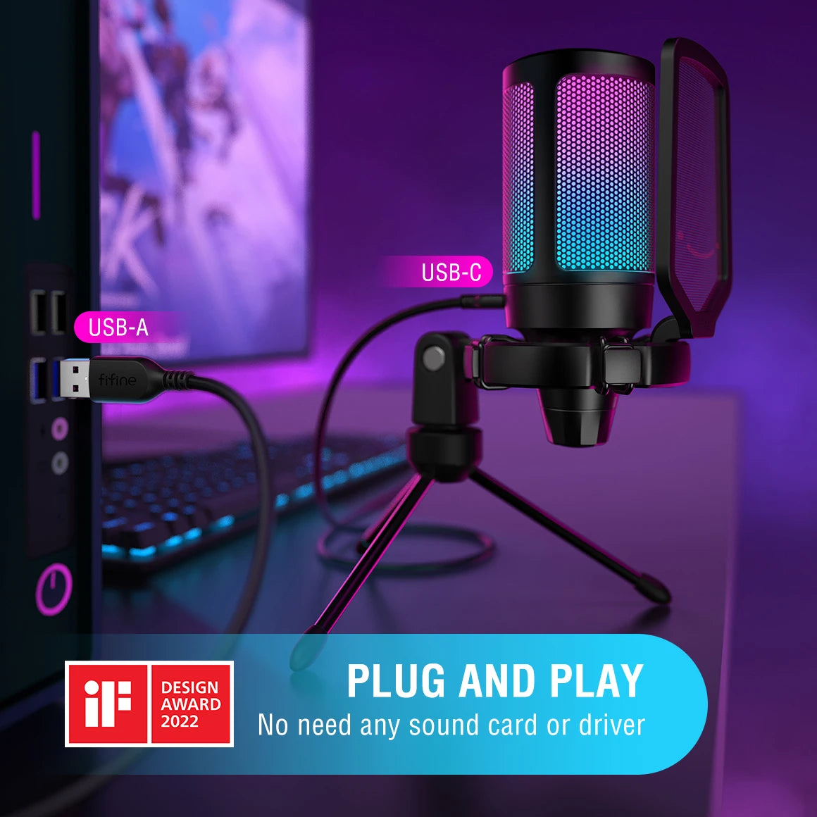 FIFINE A6V USB Microphone