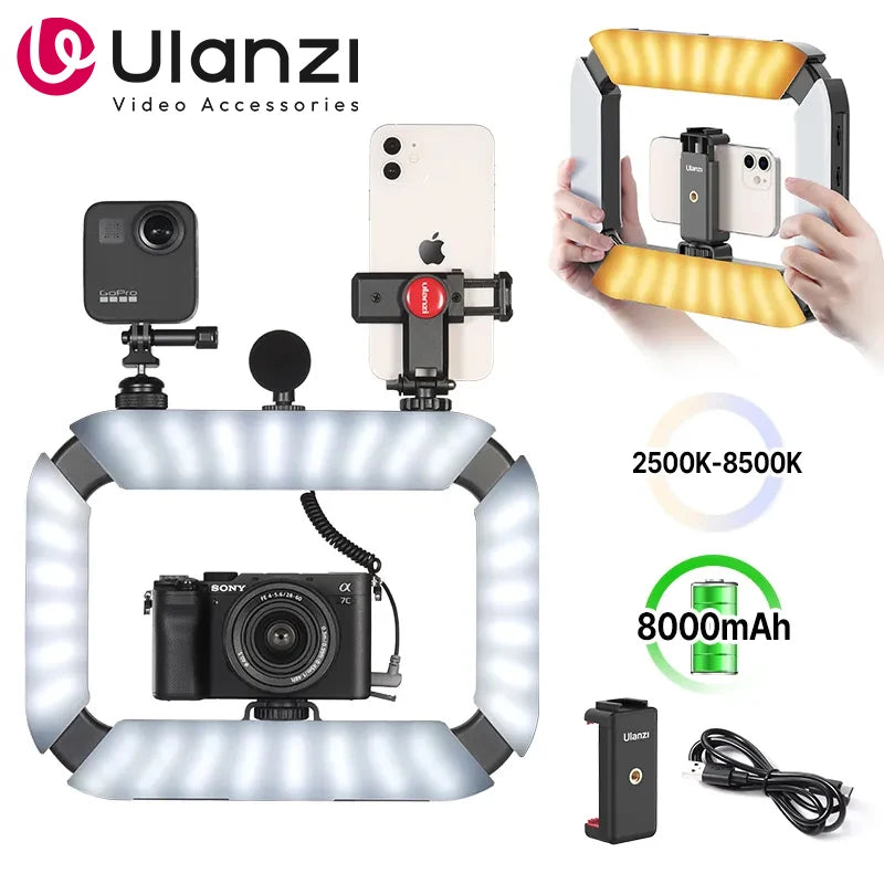Ulanzi U200 2-in-1 Smartphone Video Rig LED Ring Light