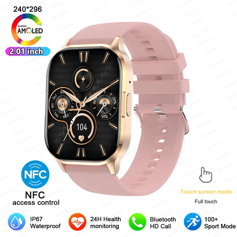 Ultra Thin Smart Watch Man Women Screen Always Display Time Sports Bracelet Bluetooth Call Fashion Smartwatch Health Custom dial