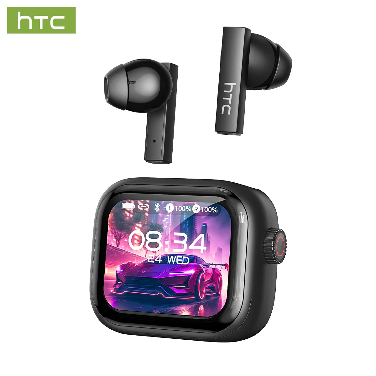 HTC NE40 TWS Wireless Earphones Bluetooth 6.0 ENC Noise Reduction Touch Control Earphones Touch Control Sports Headphones