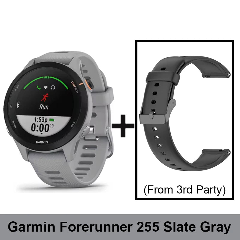 Garmin Forerunner 255 Sports Smartwatch 46mm 1.3'' Color Screen 14 Days Battery Life 4GB RAM NFC Bluetooth Wifi 5ATM Waterproof