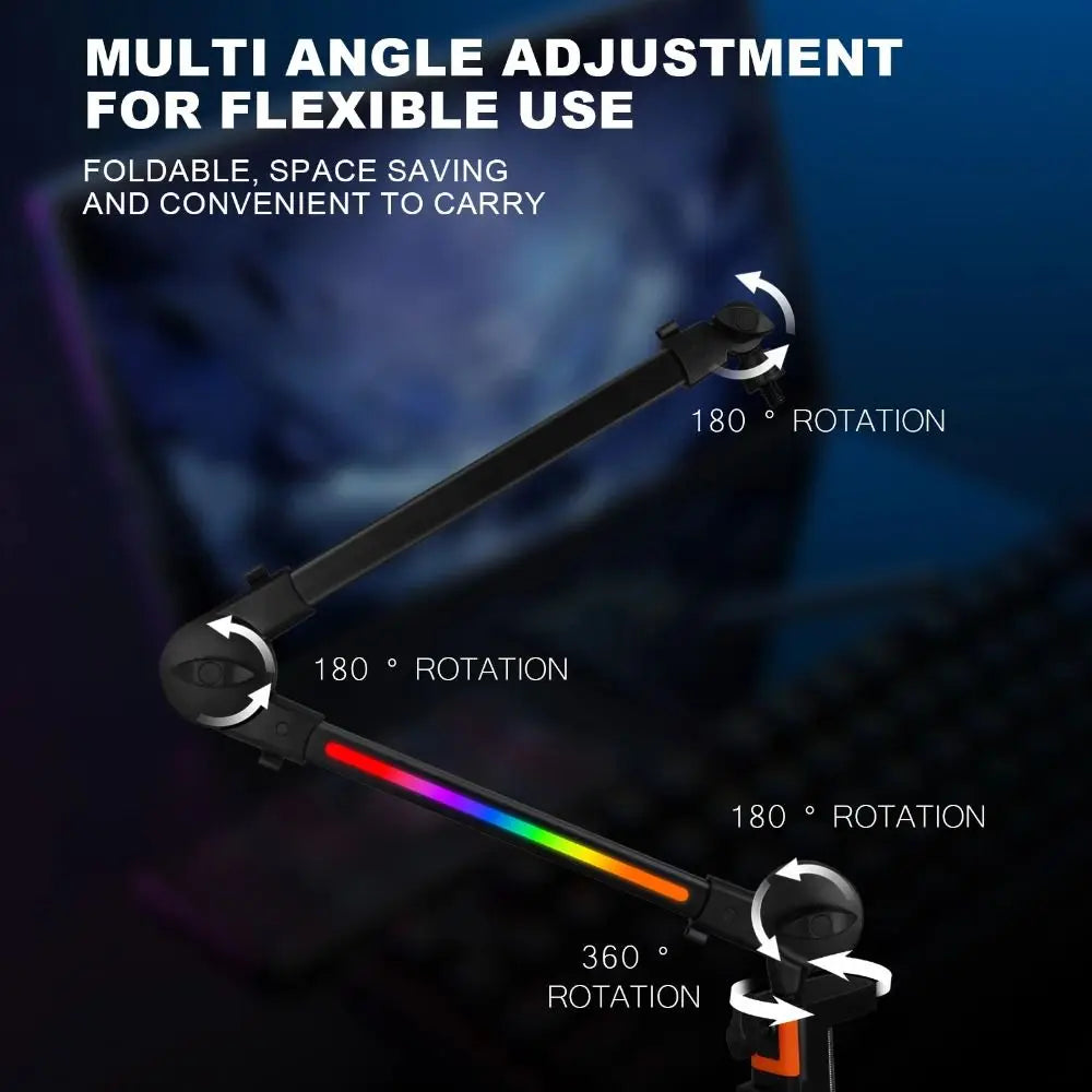 Microphone Boom Arm Mic Stand Desk Mounted 360°