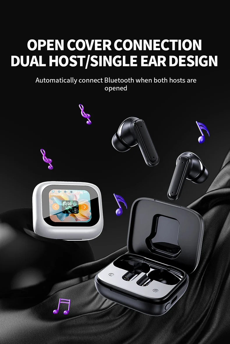 Wireless earbuds E18pro Bluetooth 5.4 Headphones ANC In Ear Gaming Headset Noise Reduction TWS Earphones Touch Control Wit Mic