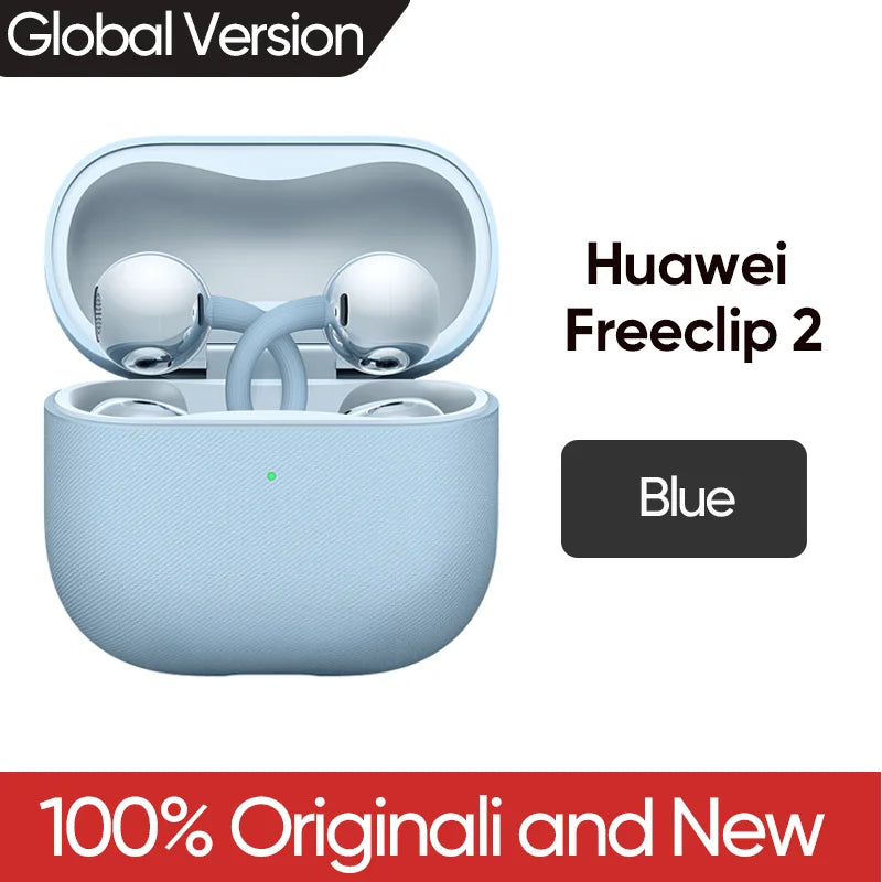 Global Version Huawei Freeclip 2 Adaptive Open-ear Listening Crystal-clear Calls BT 6.0 Gesture Control Dual Device Connection