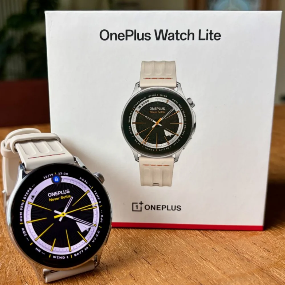 World Premiere OnePlus Watch Lite Smart Watch Global Version Up to 10 Days of Battery Life Dual Band GPS 1.46'' AMOLED Display
