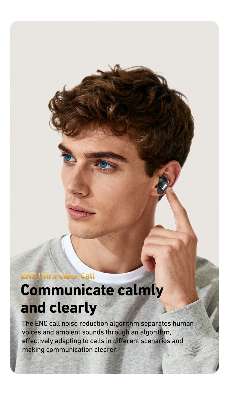 HTC NE79 TWS Wireless Bluetooth Earphones: AI Translator Earbuds Noise Cancellation Long Battery Life Premium Audio Headphones