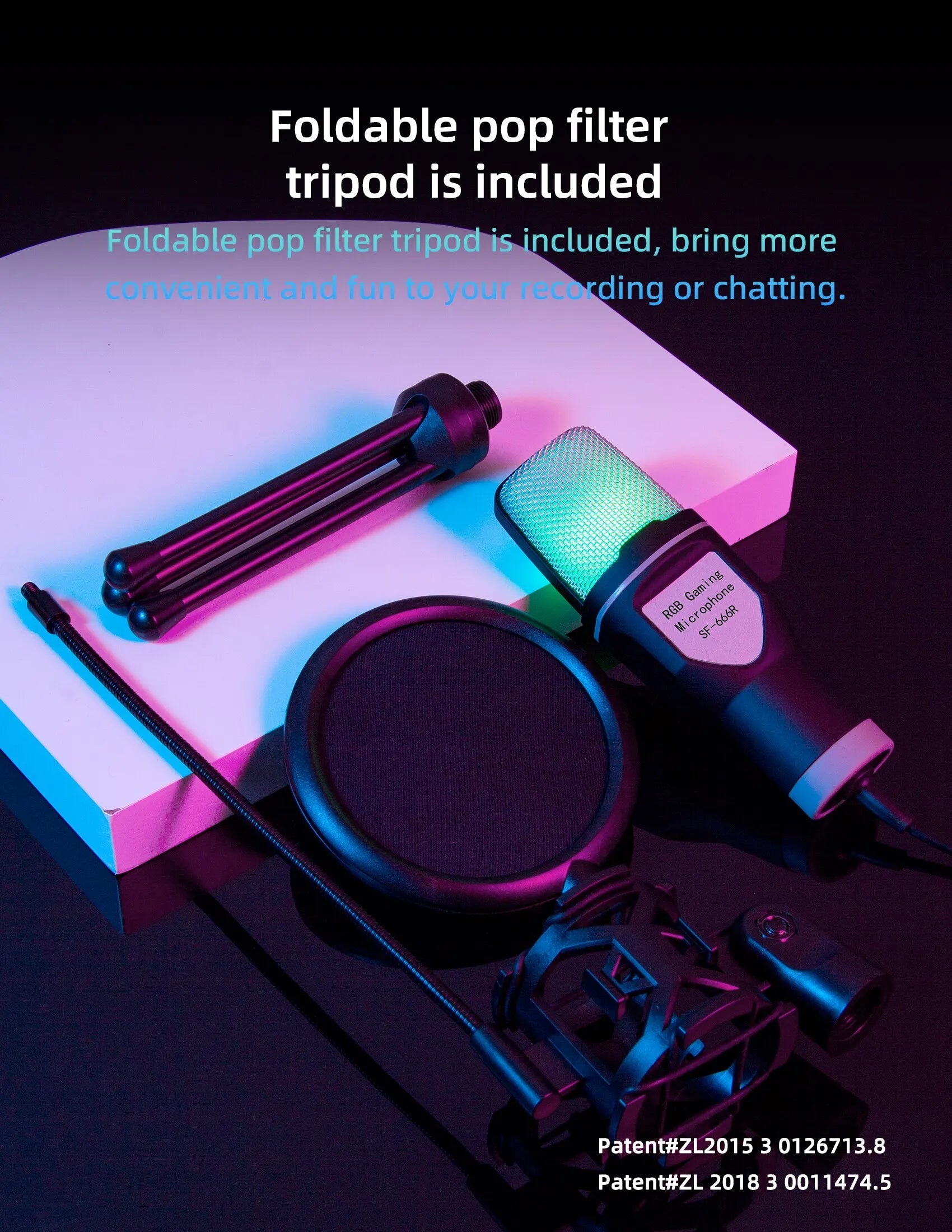 Professional USB Condenser Microphone Kit – Gaming & Podcast Mic for PC/Laptop, Wired Studio Recording Mic for Streaming, Karaoke & Voice Overs.