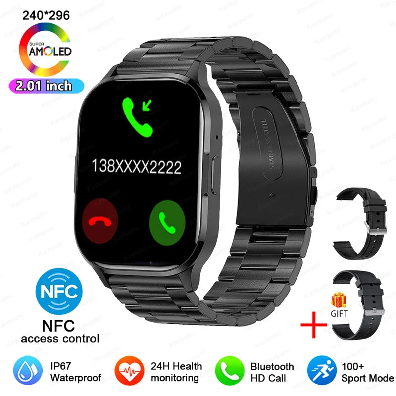 Ultra Thin Smart Watch Man Women Screen Always Display Time Sports Bracelet Bluetooth Call Fashion Smartwatch Health Custom dial