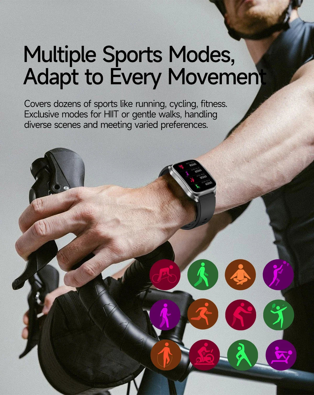 New Laser Treatment Three High Smart Watch Men ECG Heart Rate Uric Acid Health Tracker 1.95 inches Sapphire Glass SmartBracelet