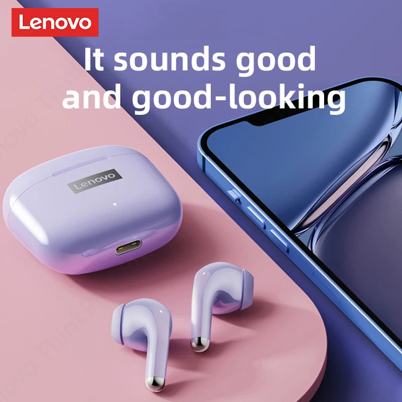 Ship From US Lenovo LP40 Pro Bluetooth Wireless Earphones Low Latency Sports Music Headphones Noise Reduction Earbuds