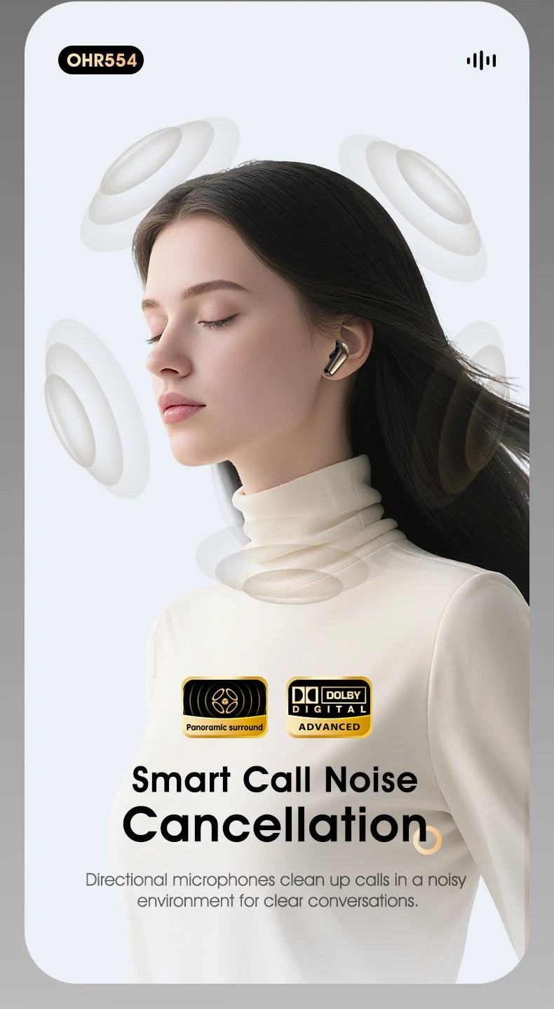 [Official Acer Product] Ohr554 New Wireless Bluetooth Headphones In-Ear Design Comfortable for Wearing Sports Running Calls Noise Reduction Stereo Sound Quality