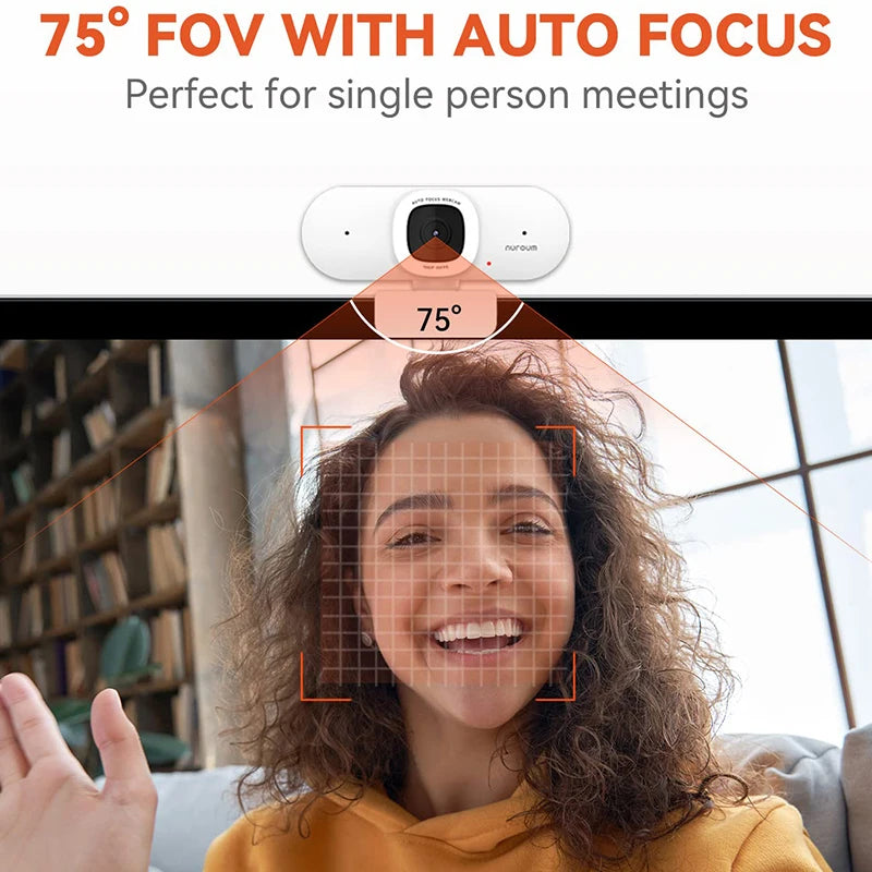NUROUM 1080P USB Webcam with Auto Focus