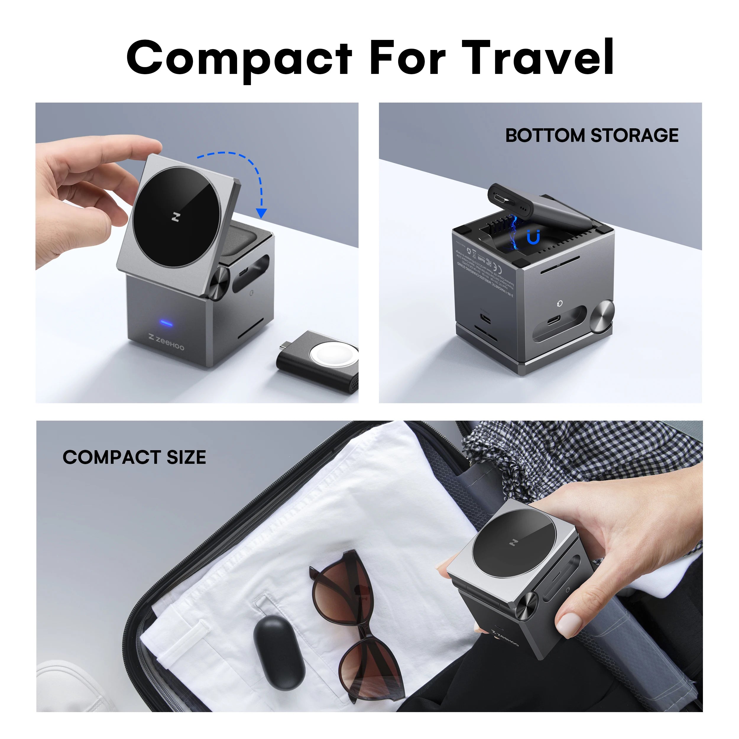 ZeeHoo 15W Magnetic Wireless Charging Station