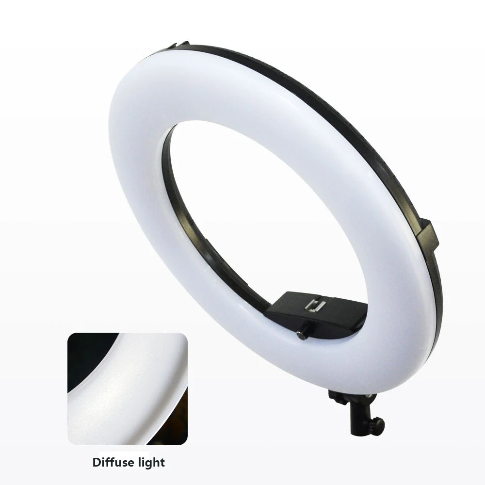 18inch FE480 96W LED Ring Light with Tripod And Remote Control Bi-color Video Lamp for Makeup Beauty Salon Photography Studio
