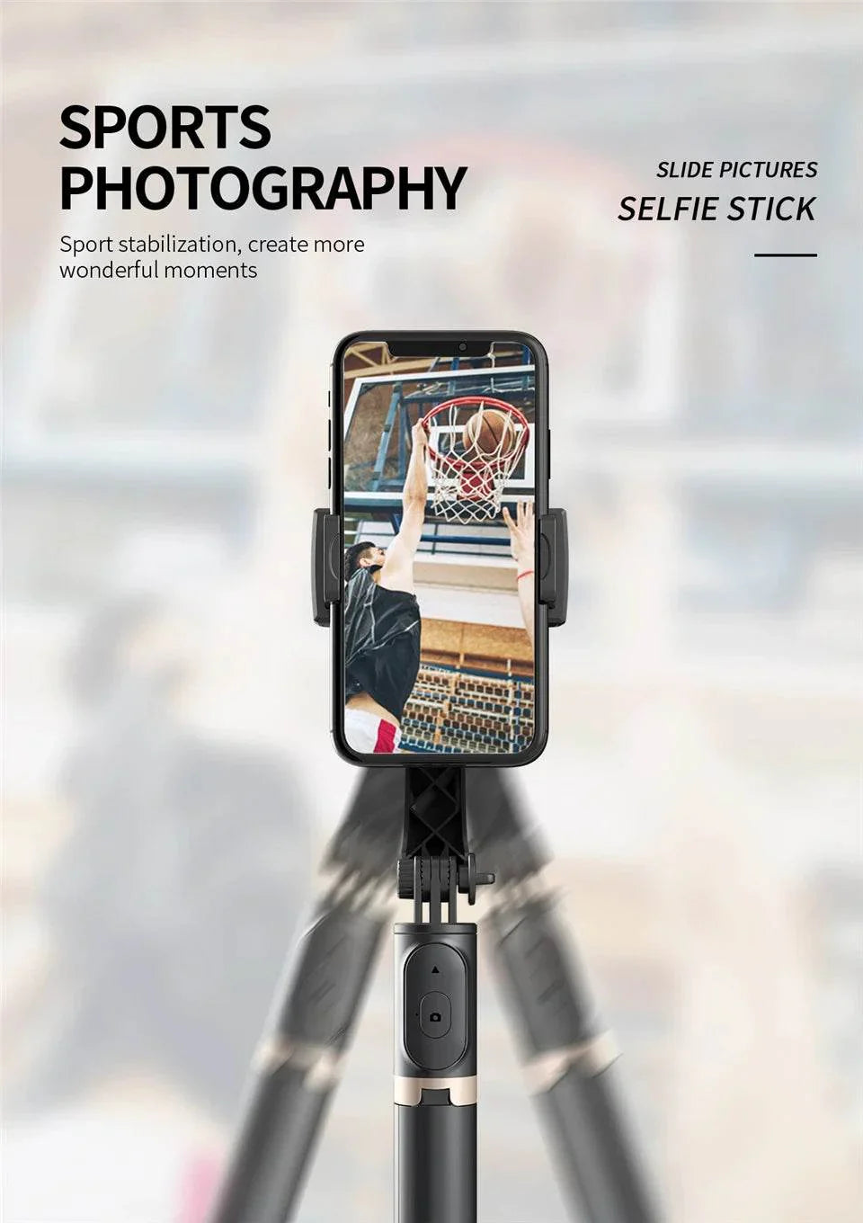 FGCLSY 2024 New Gimbal Stabilizer Selfie Stick Tripod