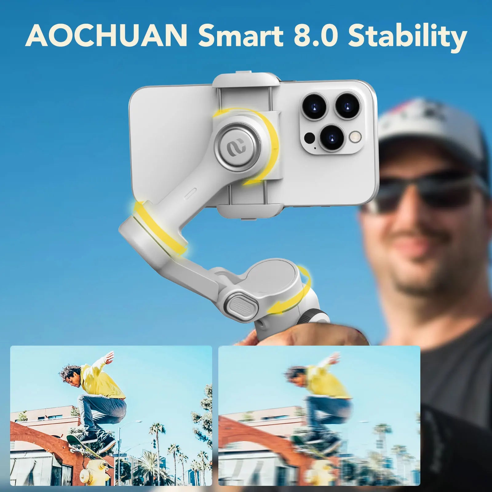 AOCHUAN Smart X2 3-Axis Handheld Smartphone Gimbal