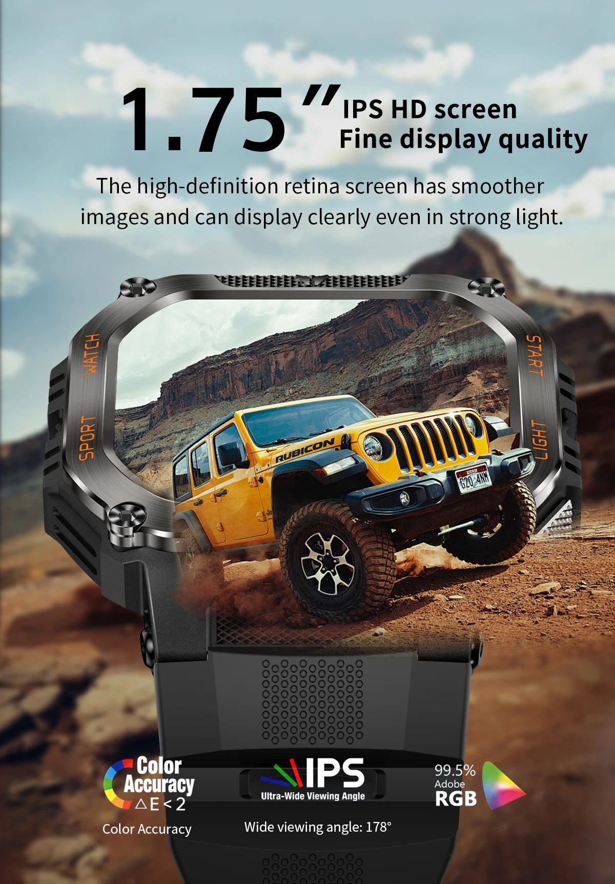2025 COLMI P85 Smart Watch Men Bluetooth Call Outdoor Rugged Smartwatch 3ATM IP68 Waterproof Flashlight Sports Fitness Watches