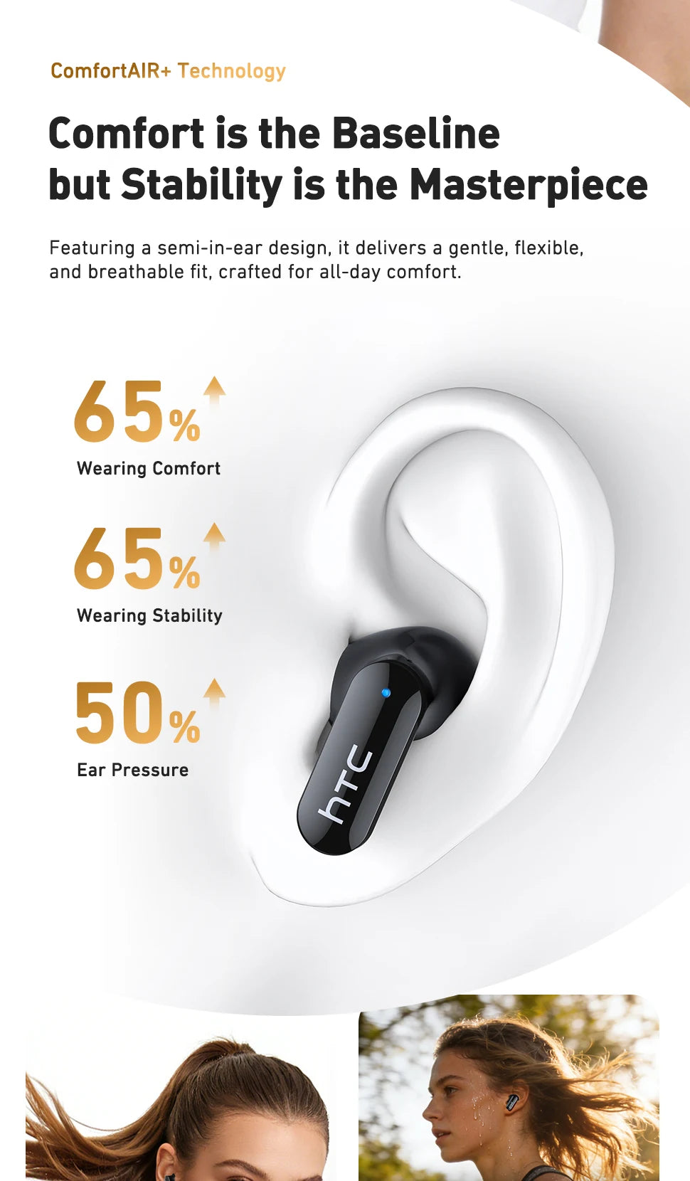 Ai Translation Smart Assistant HTC NE71 Wireless Bluetooth Earphones Headphones Full HD LCD Display Headset Music Sports Earbuds