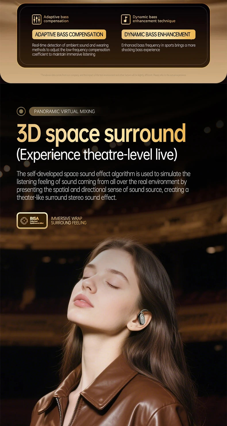 [Official Acer Product] Ohr553 Wireless Bluetooth Earphones with Earhook Design, Ows Design, Hd Calls, Comfortable Wear, Suitable for Sports and Running, Compatible with Mobile Phones, Tablets, and Laptops