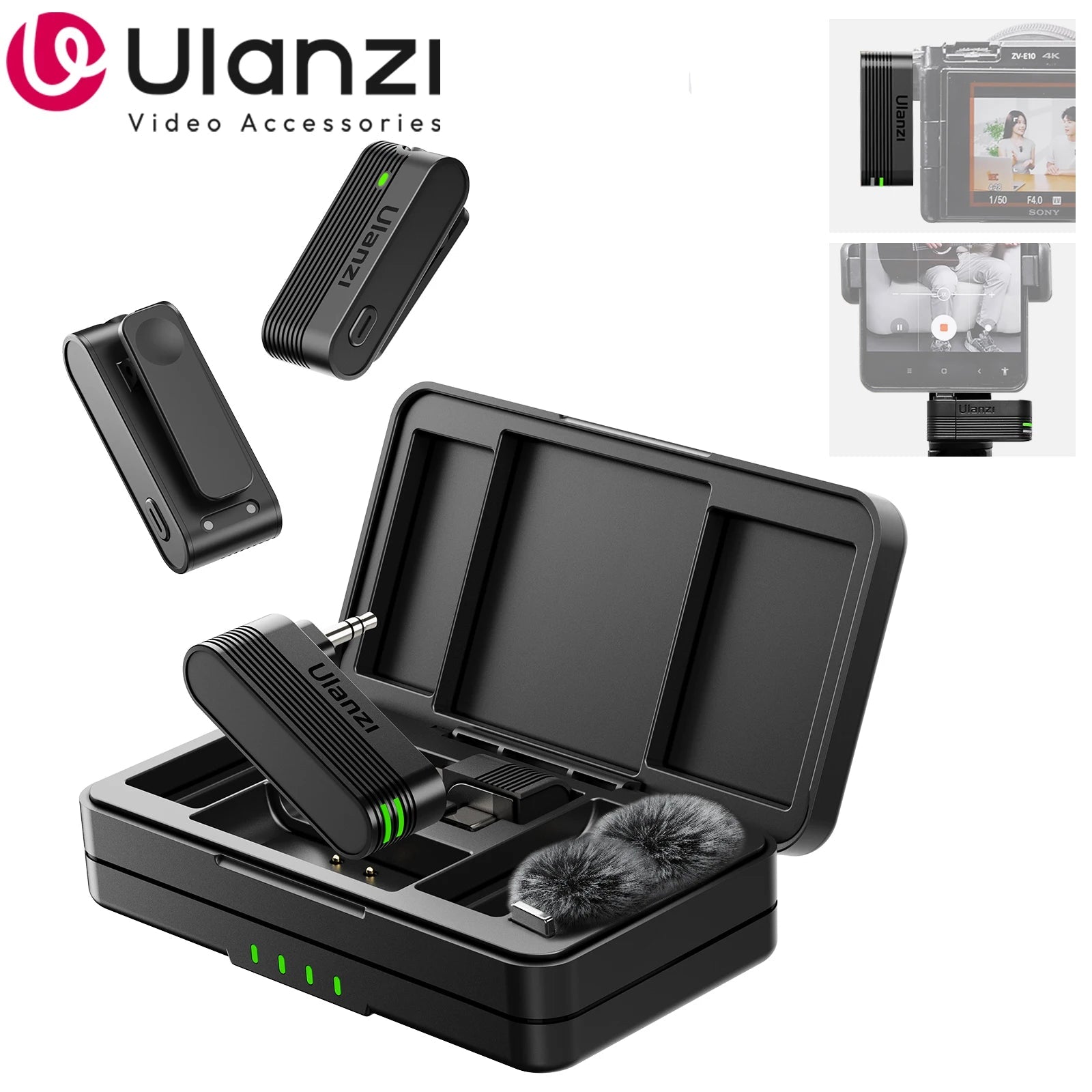 Ulanzi A100 Wireless Lavalier Microphone