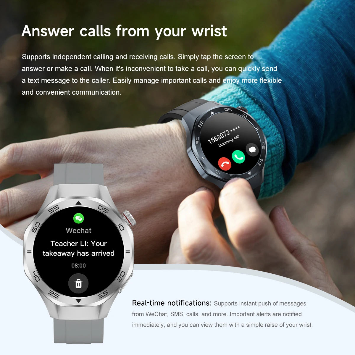 2026 New Luxury GPS Smart Watch Men Compass Altimeter 3ATM Waterproof Health Monitor Bluetooth Call Business Sports Smartwatch