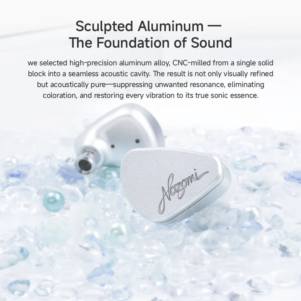 CVJ NOZOMI In-Ear Earphones 2DD+1PD New Planar 3 Unit HIFI Earbuds Interchangeable Panel Nozzle (Anime Collaboration)