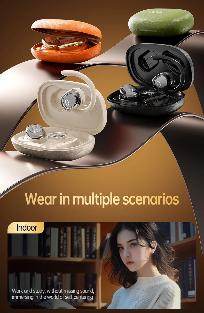 [Official Acer Product] Ohr553 Wireless Bluetooth Earphones with Earhook Design, Ows Design, Hd Calls, Comfortable Wear, Suitable for Sports and Running, Compatible with Mobile Phones, Tablets, and Laptops