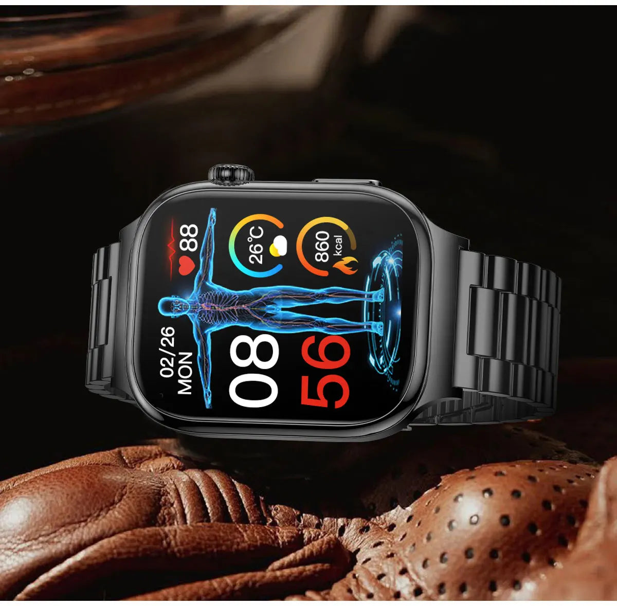 2026New Smart Watch Men Women AI Human Health diagnosis ECG+HRV Blood Pressure Uric acid Blood lipid Bluetooth Call Smartwatch