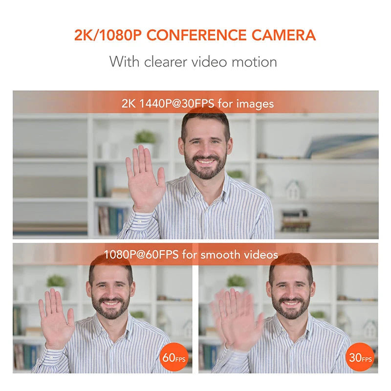 NUROUM 1080P USB Webcam with Auto Focus