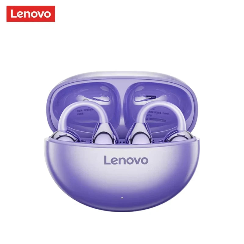 Original Lenovo TA410 TWS Panoramic Sound Effects Wireless Earbuds Ear Clip Bone Conduction With Mic Bluetooth 5.4 Headphones