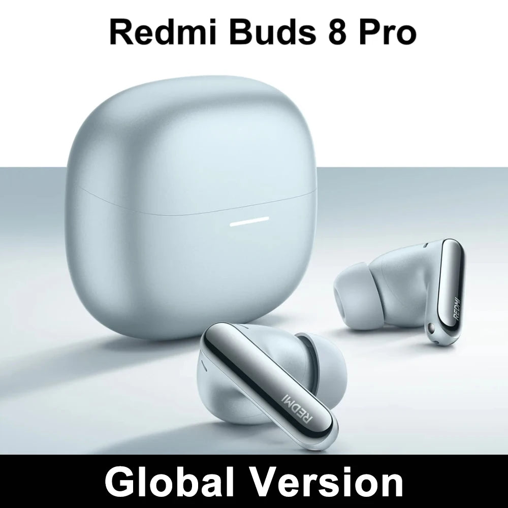 Xiaomi Redmi Buds 8 pro TWS Bluetooth 5.4 Earphones with 3MIC AI 55dB ANC 35H Battery Dual Connection Earbuds for Mobile Phone