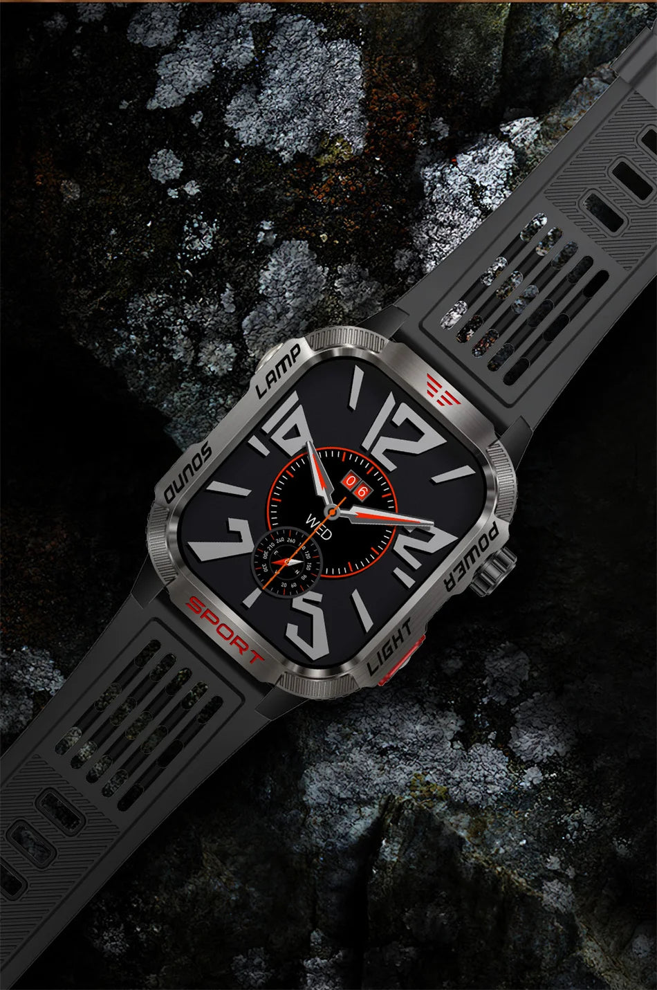 2026 Military Smart Watch with GPS Compass Waterproof Bluetooth Call Functionality And GPS Sport Tracker for Outdoor Activities