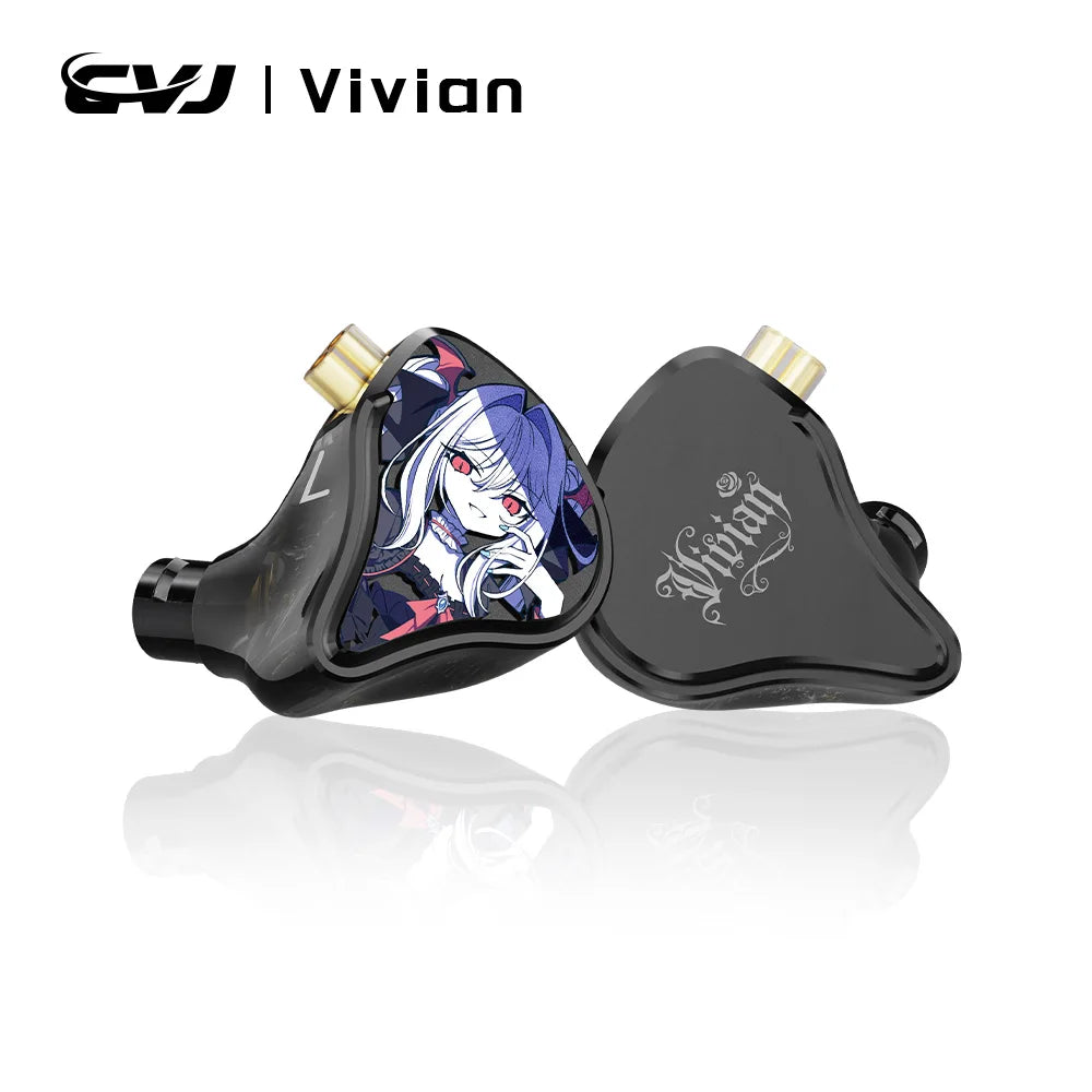 CVJ Vivian In Ear Earphones10mm Dual Magnetic Sound 3 Tuning Modes Music Movies Gaming Ergonomic Design Ideal for HiFi Upgrade