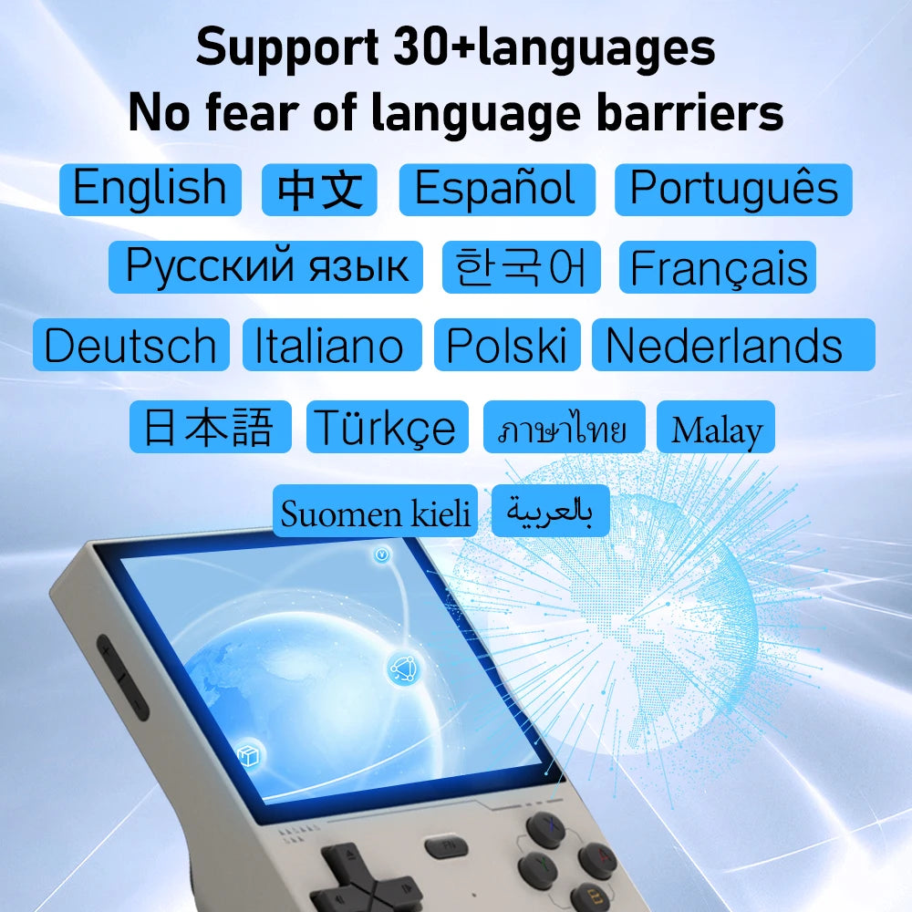 KINHANK K36 Open Source Handheld Game Console 3.5 Inch IPS Screen 9000 Games Emulator for PS1/PSP/DC/N64/SS - 256G Expandable Storage