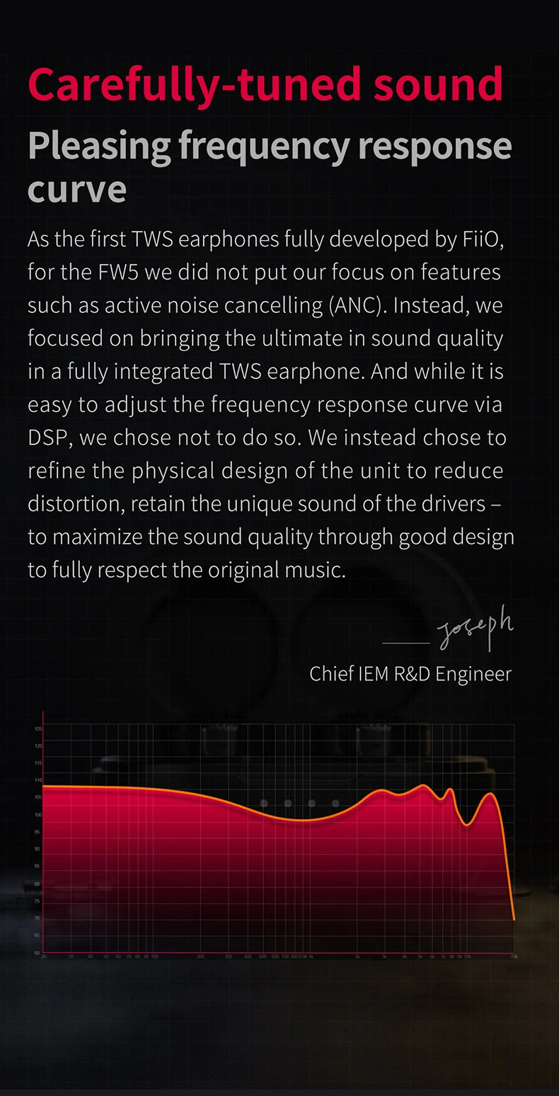 FiiO FW5 TWSWireless Bluetooth LHDC/aptX adaptive Earphones Sport Stereo HiFi Music Earbuds 10mm Dynamic Driver Earphone