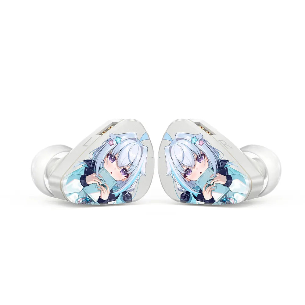 CVJ NOZOMI In-Ear Earphones 2DD+1PD New Planar 3 Unit HIFI Earbuds Interchangeable Panel Nozzle (Anime Collaboration)