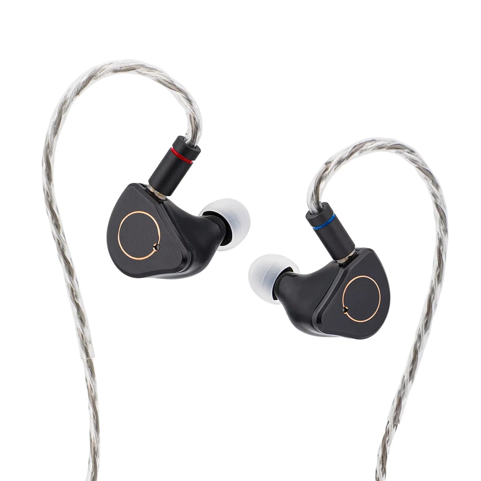 SIMGOT SuperMix 4 1DD+1BA+1Planar +1PZT Hybrid Drivers HiFi Earphone Wired with Oxygen-Free Copper Silver-Plated Cable