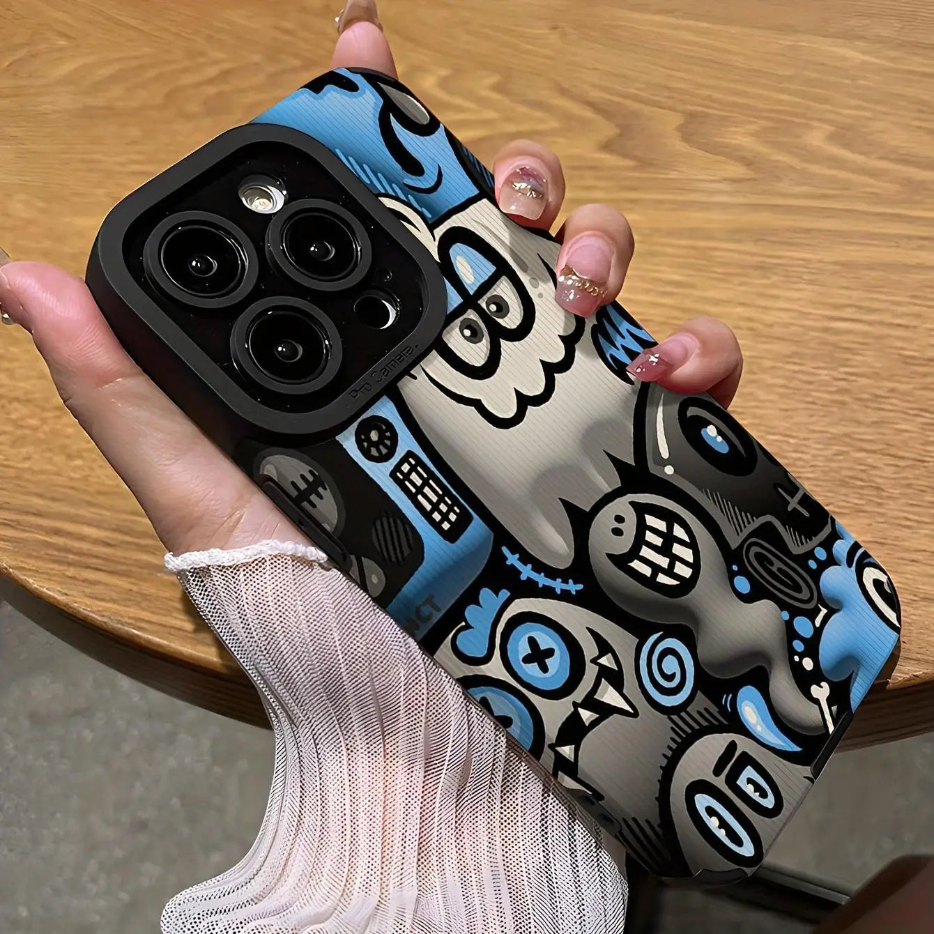 Creative Cartoon Graffiti Pattern iPhone Case