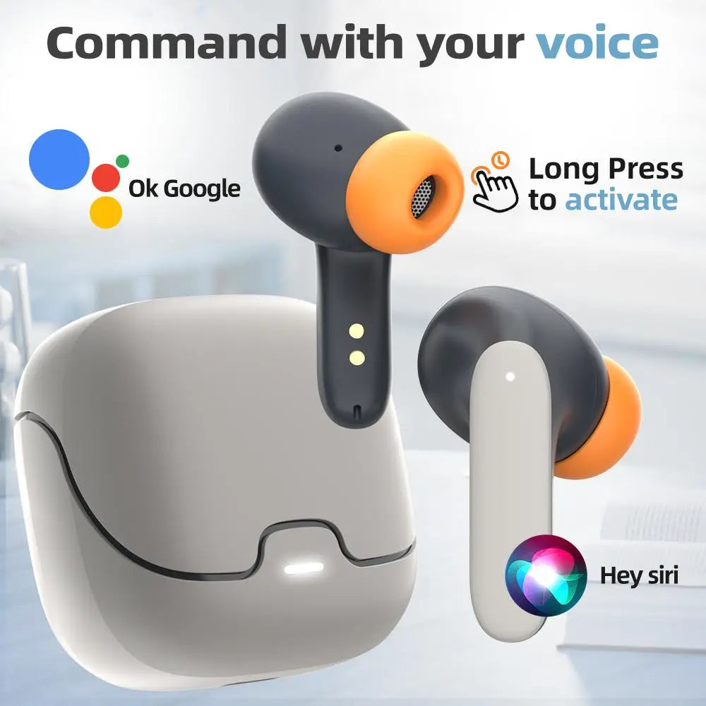 5.4 Bluetooth TWS Wireless Bluetooth Earphones Ultra-low Latency Dual Microphone ENC Noise Cancelling in Ear Bluetooth Earphones