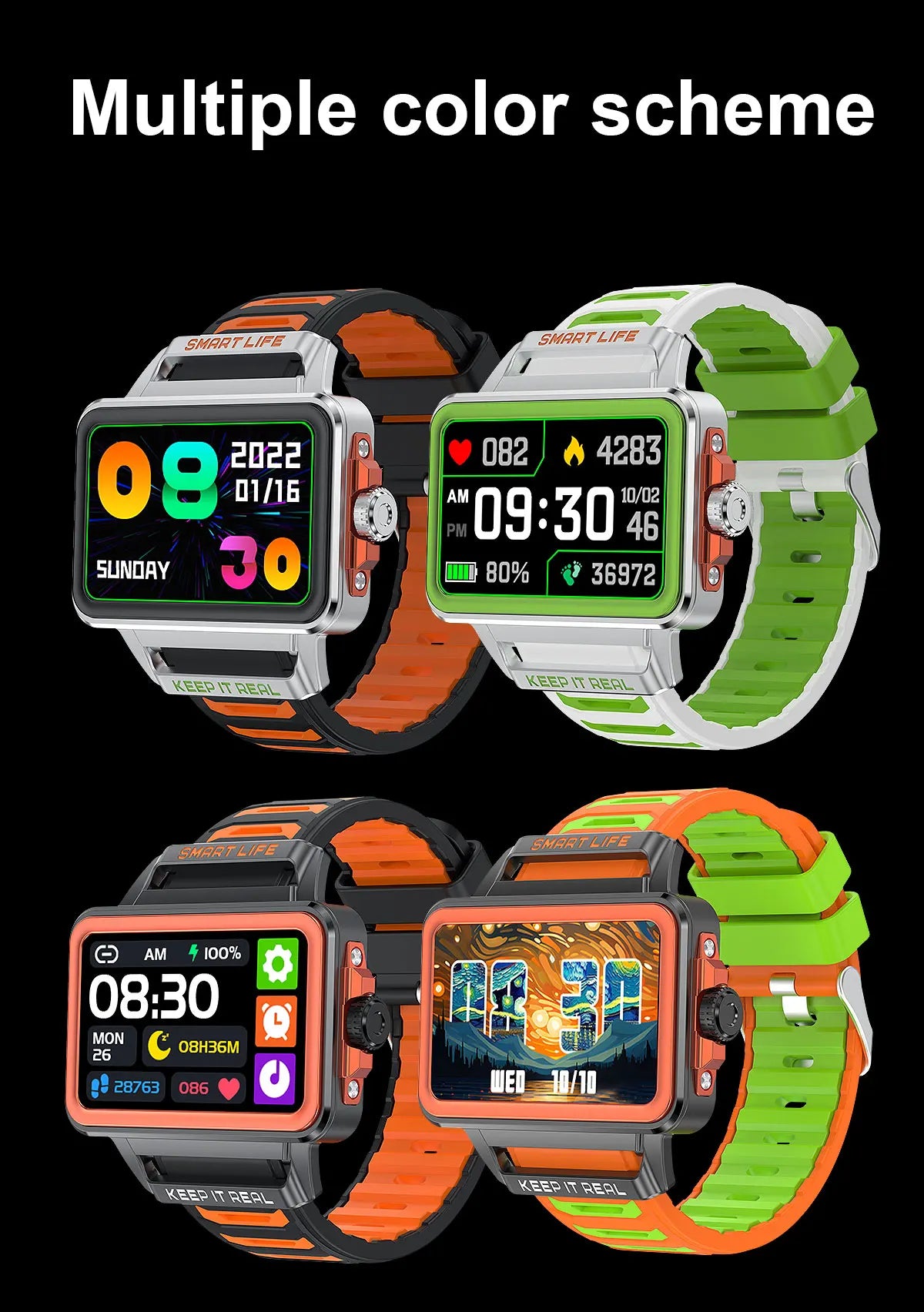 SENBONO New Smart Band for Men Women Sleep Heart Rate Monitor Waterproof Bracelet Sport Women Men Smartwatch for IOS Android