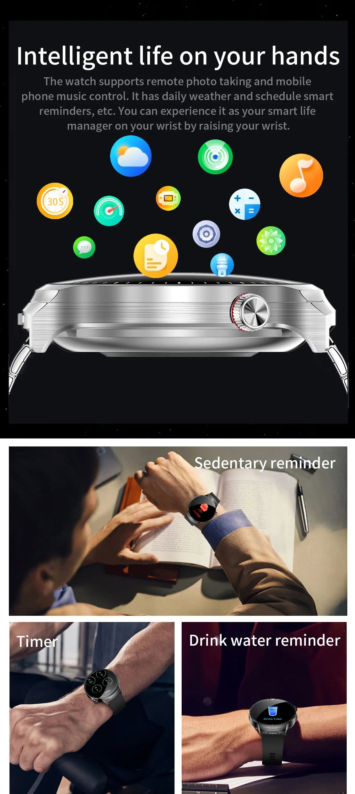2026 T-REX3 New 2 in 1 Smartwatch With Earbuds Smartwatch TWS Bluetooth Earphone Heart Rate Blood Oxygen Monitor Sports Watch
