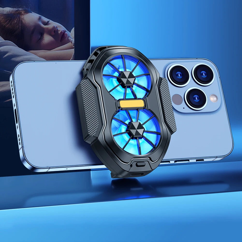 Dual-Fan Mobile Phone Game Cooler (FS01)