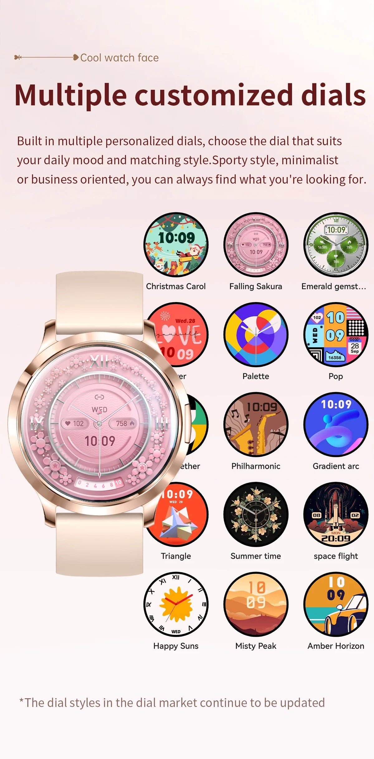 2025 New 1.32inch AMOLED Smart Watch Women GPS Trajectory Heart Rate Bluetooth Call Always Display Lady Smartwatches Men For IOS