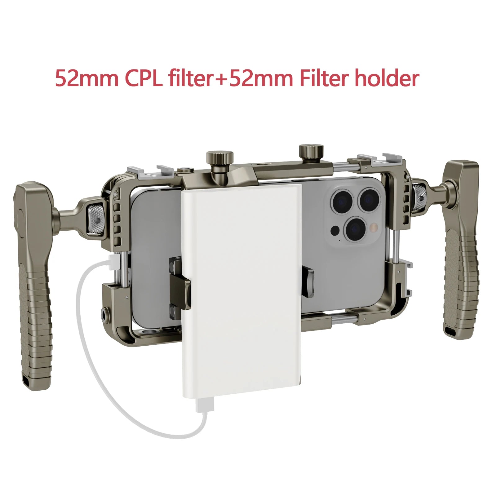 Ultra Light Phone Cage with Bluetooth 3 Cold Shoe Mounts Telescopic 58-85mm Compatible with iPhone Samsung Huawei for Vlog Video