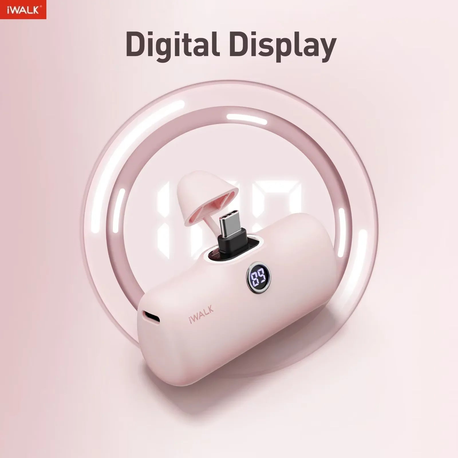 iWALK 5000mAh Mini Fast - charging Power Bank: LED Digital Display, Portable for On - the - go, Ultra - fast Power - up